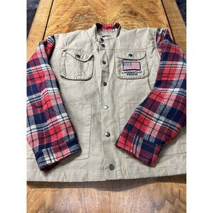 Bradford Exchange Jacket Men’s Extra Large Plaid American Patriotic Collectible